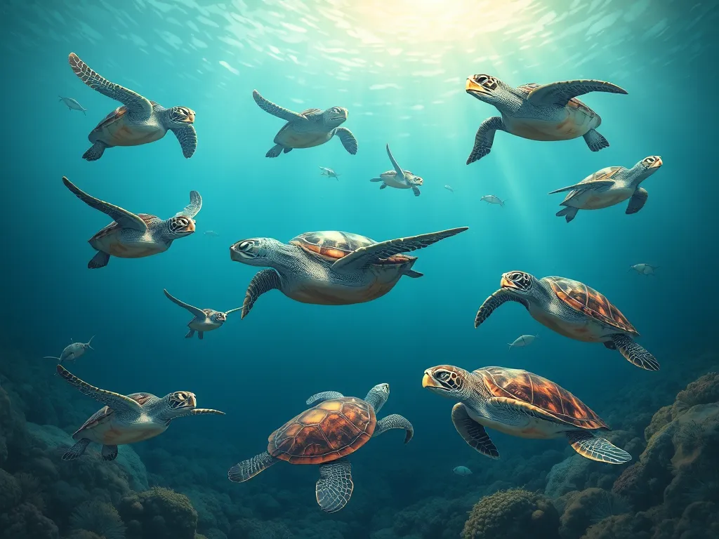 All 7 Species of Sea Turtles: Differences, Status, and Where They Live - Seven turtle species in ocean habitats