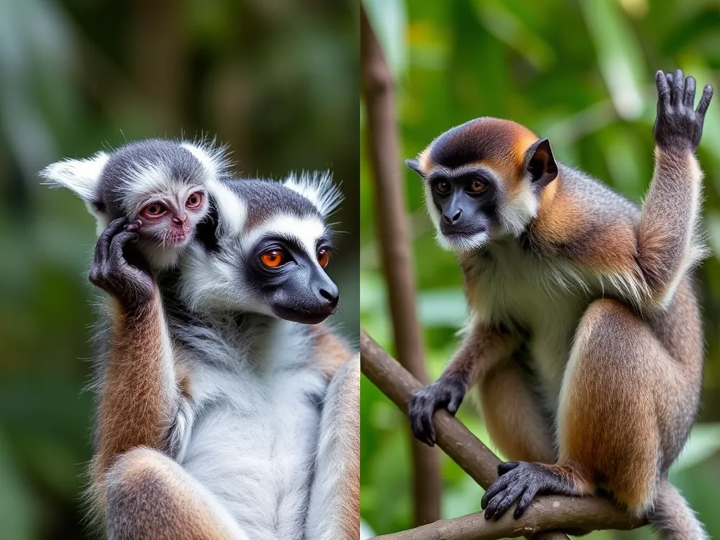 Comparative illustration of Strepsirrhine and Haplorhine primate groups from "All Primate Groups Explained: From Lemurs to Gorillas in One Guide