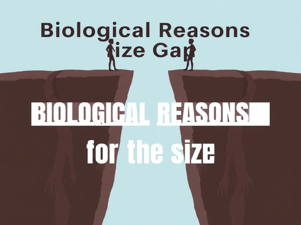 Illustration: Biological Reasons for the Size Gap Illustration: Biological Reasons for the Size Gap