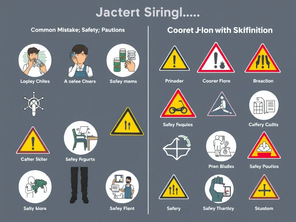 Illustration: Common Mistakes and Safety Precautions Illustration: Common Mistakes and Safety Precautions