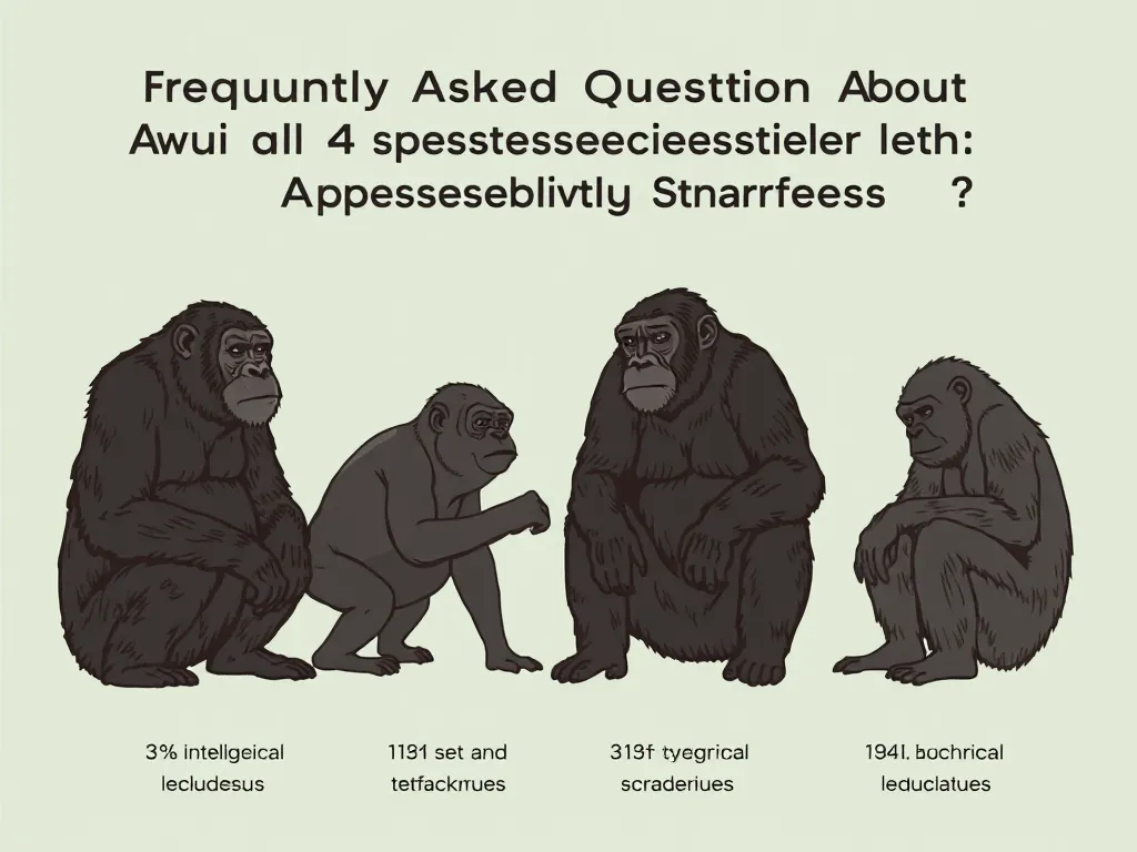 Illustration: Frequently Asked Questions About All 4 Species Of Great Apes: Intelligence, Behavior, And Survival Threats