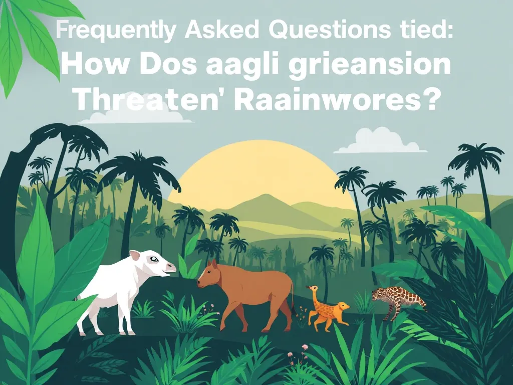 Illustration: Frequently Asked Questions About How Does Agriculture Expansion Threaten Rainforest Animals?