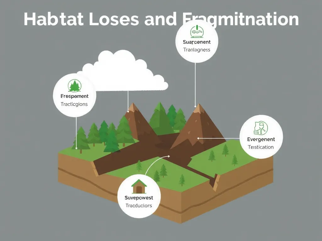 Illustration: Habitat Loss and Fragmentation Mechanisms