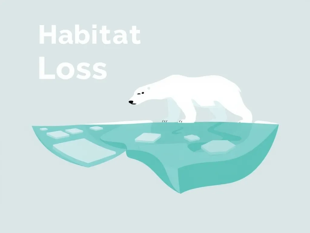 Illustration: Habitat Loss: How Melting Sea Ice Shrinks Polar Bear Territory