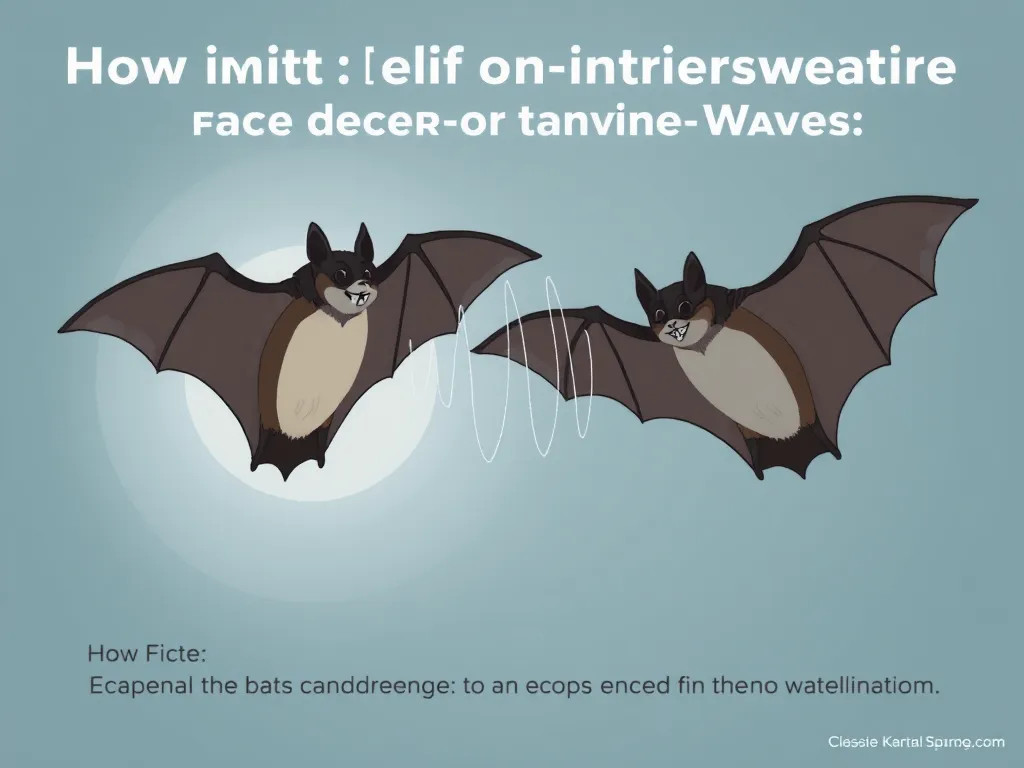 Illustration: How Bats Emit and Interpret Sound Waves for Echolocation