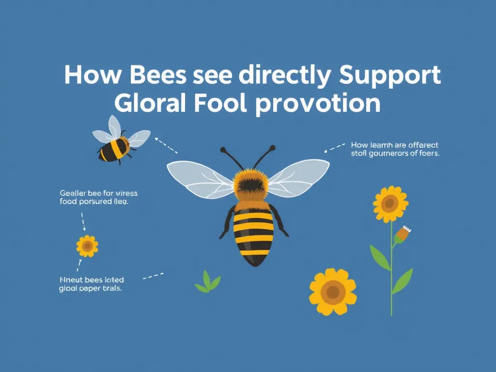 Illustration: How Bees Directly Support Global Food Production
