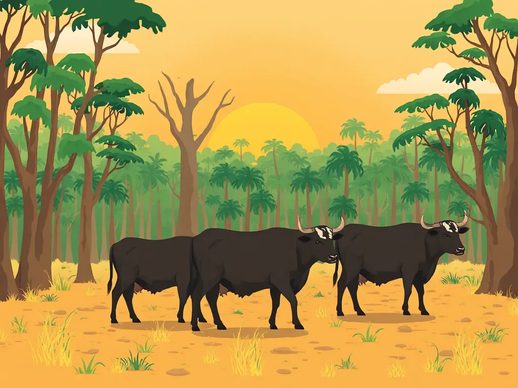Illustration: How Cattle Ranching Drives Deforestation in the Amazon