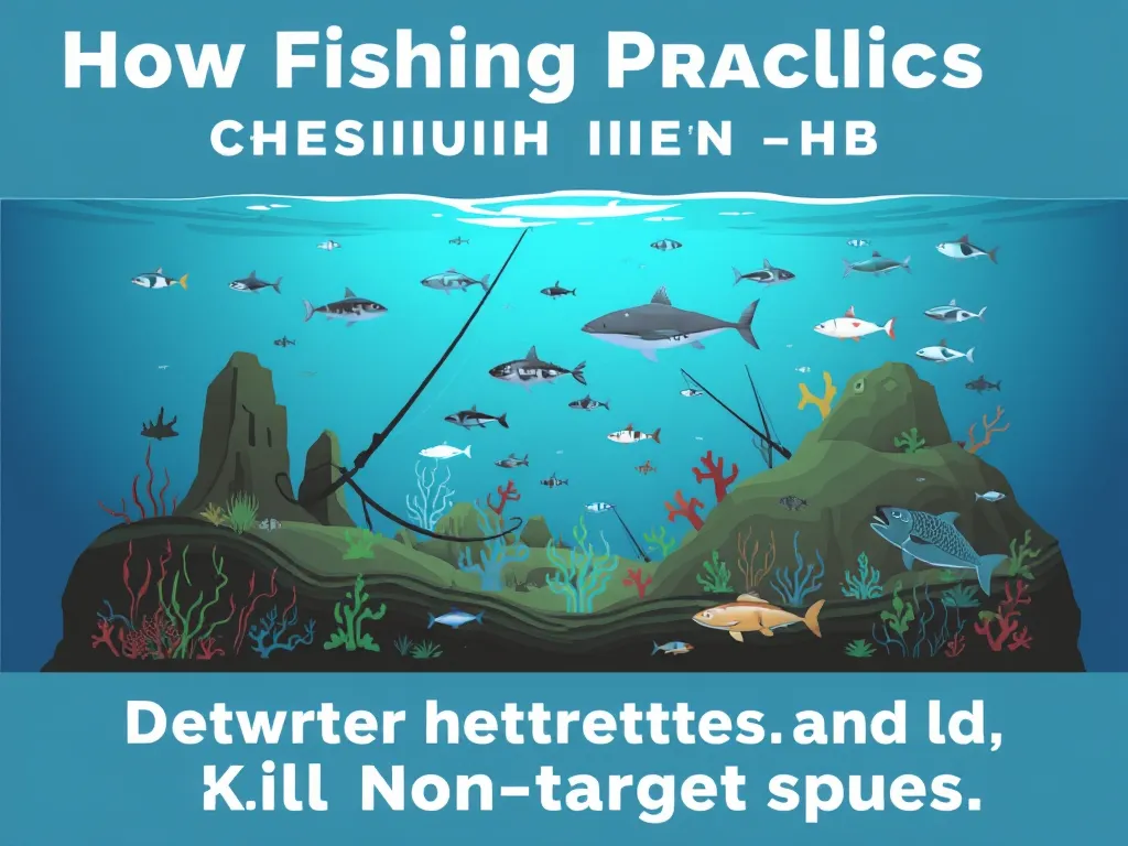 Illustration: How Fishing Practices Destroy Habitats and Kill Non-Target Species