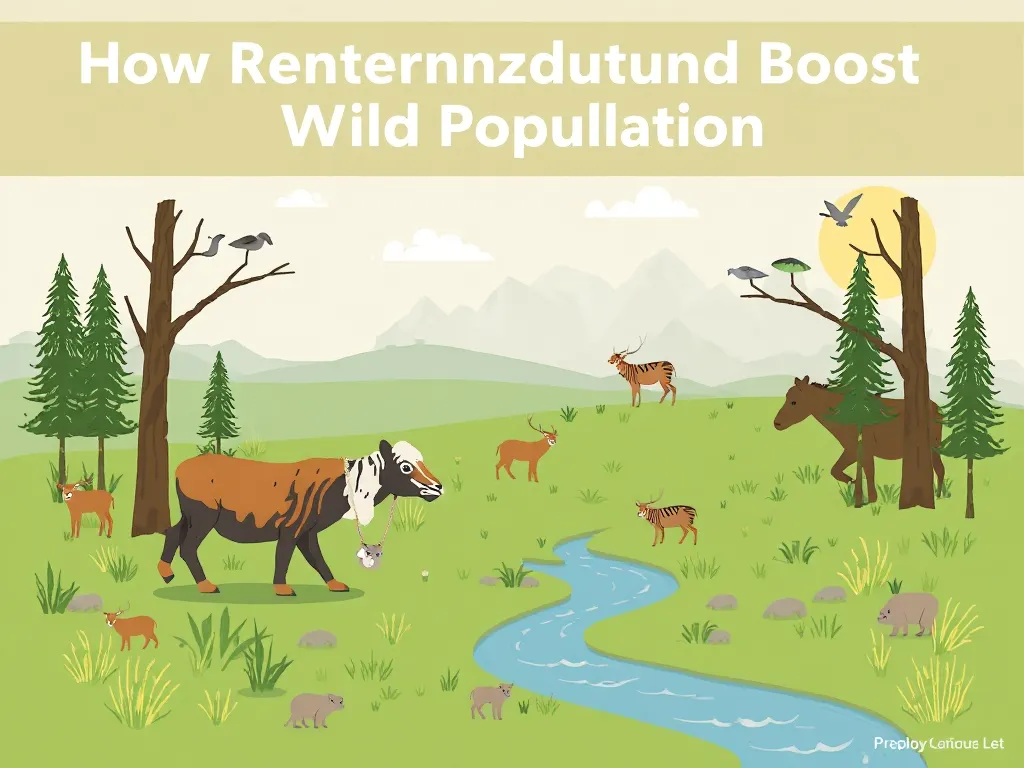 Illustration: How Reintroduction Boosts Wild Populations