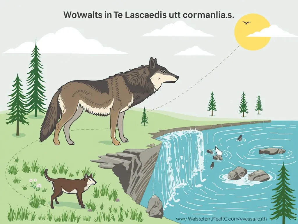 Illustration: How Wolves Triggered a Trophic Cascade in Yellowstone