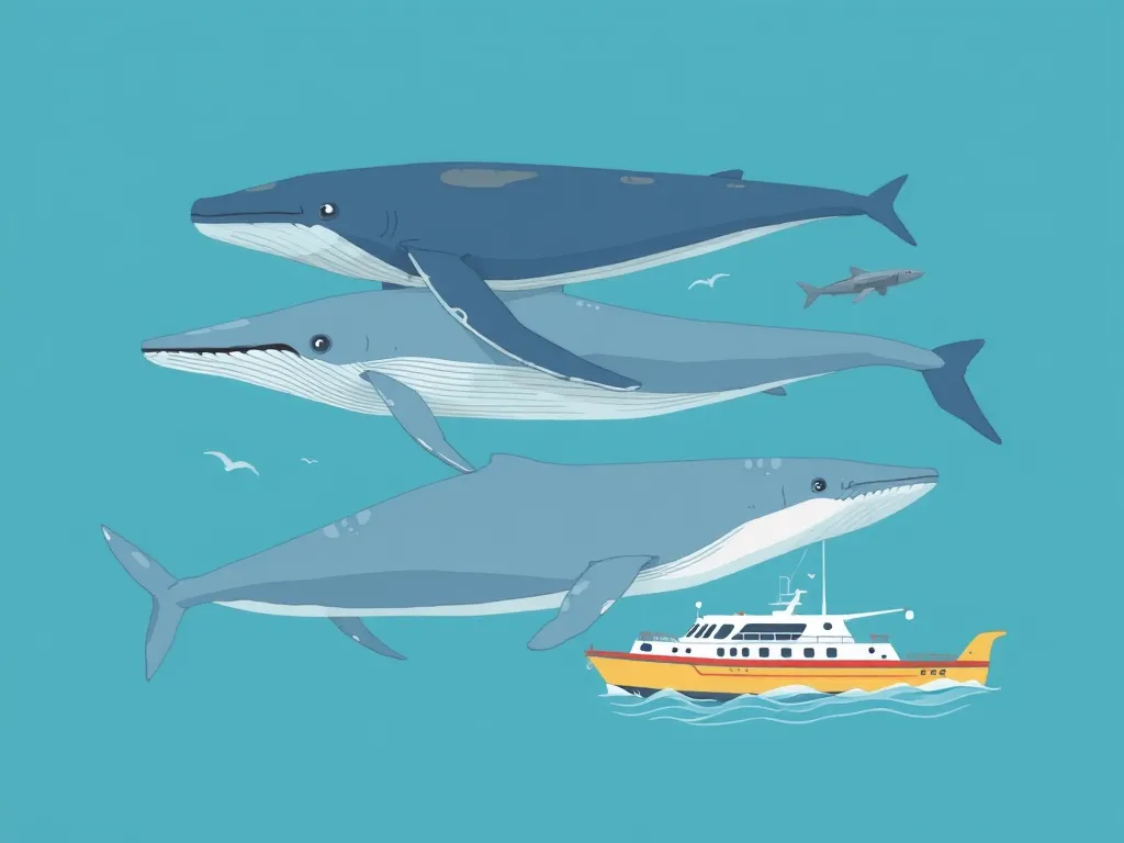 Illustration: Marine Champions: Whales and Oceanic Migrants
