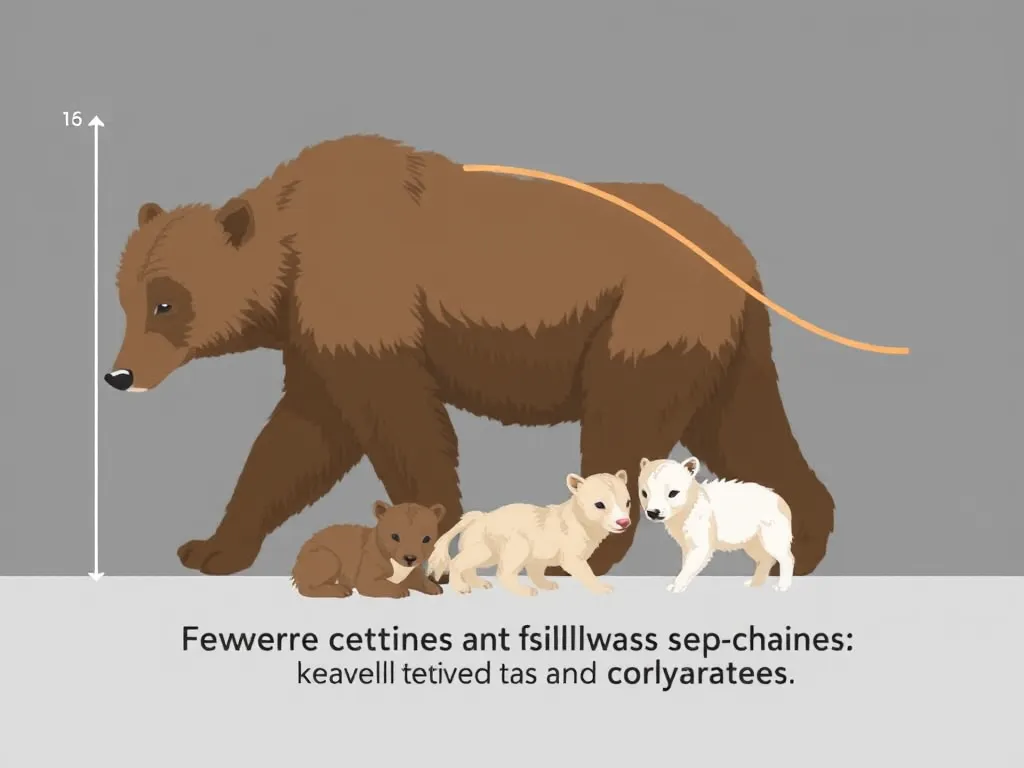 Illustration: Reproductive Decline: Fewer Cubs and Lower Survival Rates