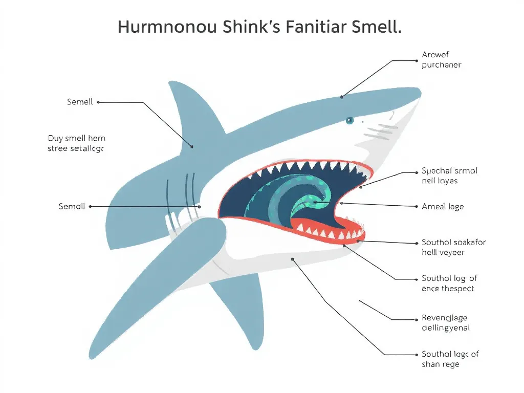 Illustration: The Biological Mechanism of Shark Smell
