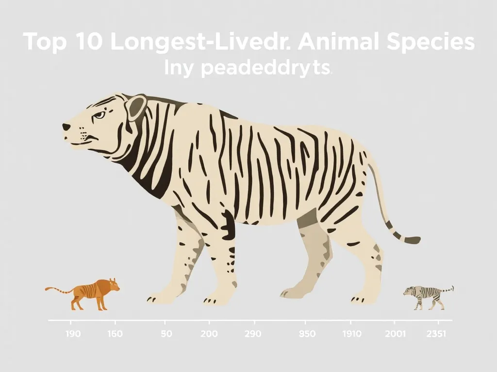 Illustration: Top 10 Longest-Lived Animal Species Ranked by Age