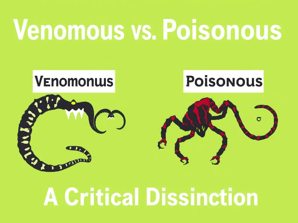 Illustration: Venomous vs. Poisonous: A Critical Distinction
