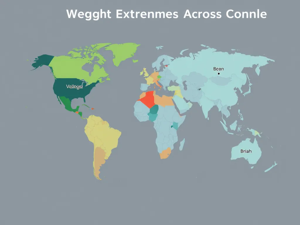 Illustration: Weight Extremes Across Continents