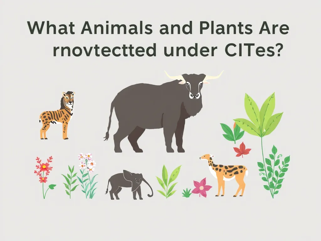 Illustration: What Animals and Plants Are Protected Under CITES?