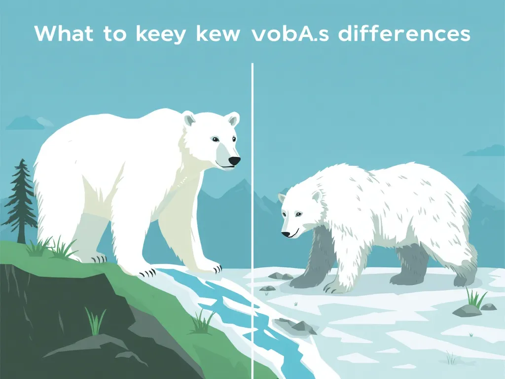 Illustration: What are the key habitat differences between polar bears and grizzly bears? Illustration: What are the key habitat differences between polar bears and grizzly bears?