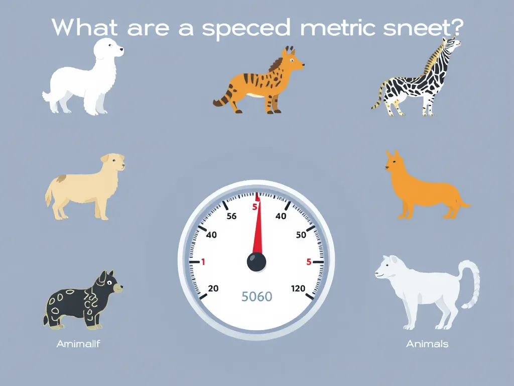 Illustration: What are the specific speed metrics for each animal? Illustration: What are the specific speed metrics for each animal?