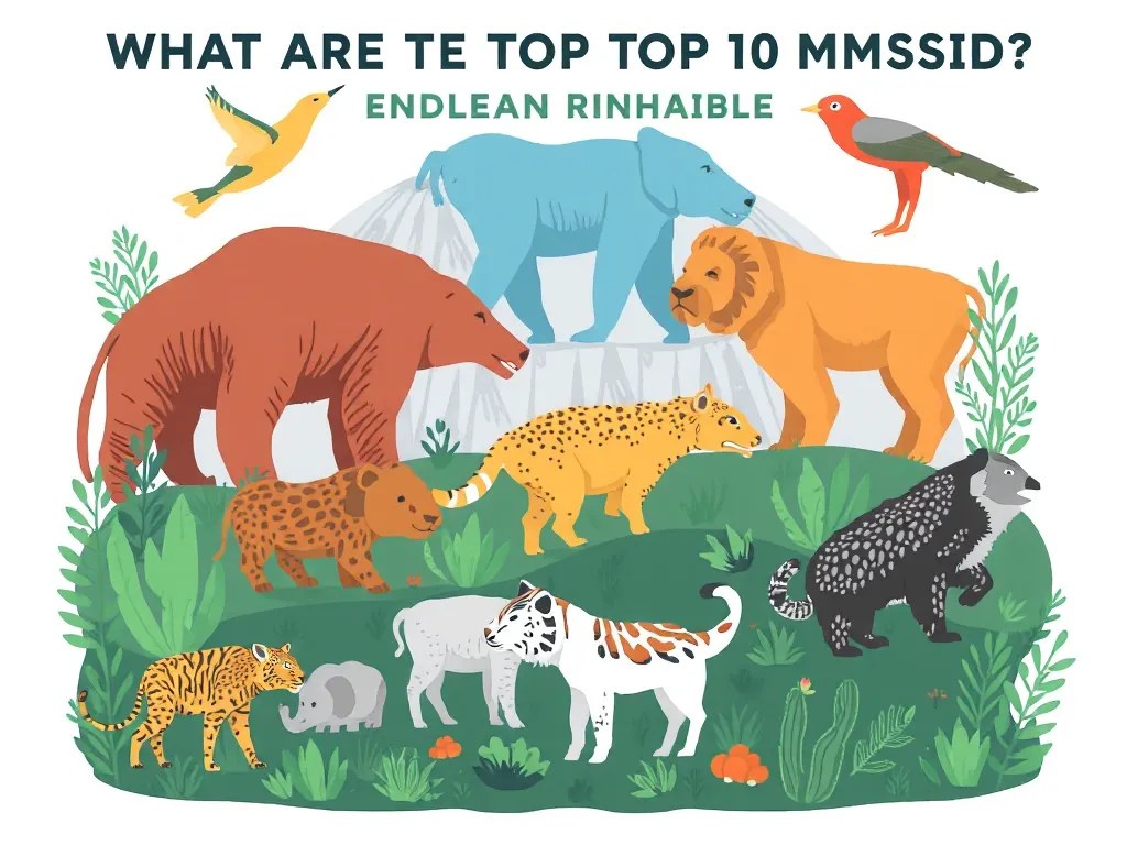 Illustration: What Are the Top 10 Most Endangered Animals Right Now?