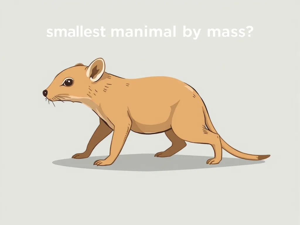 Illustration: Which animal is the smallest mammal by mass?