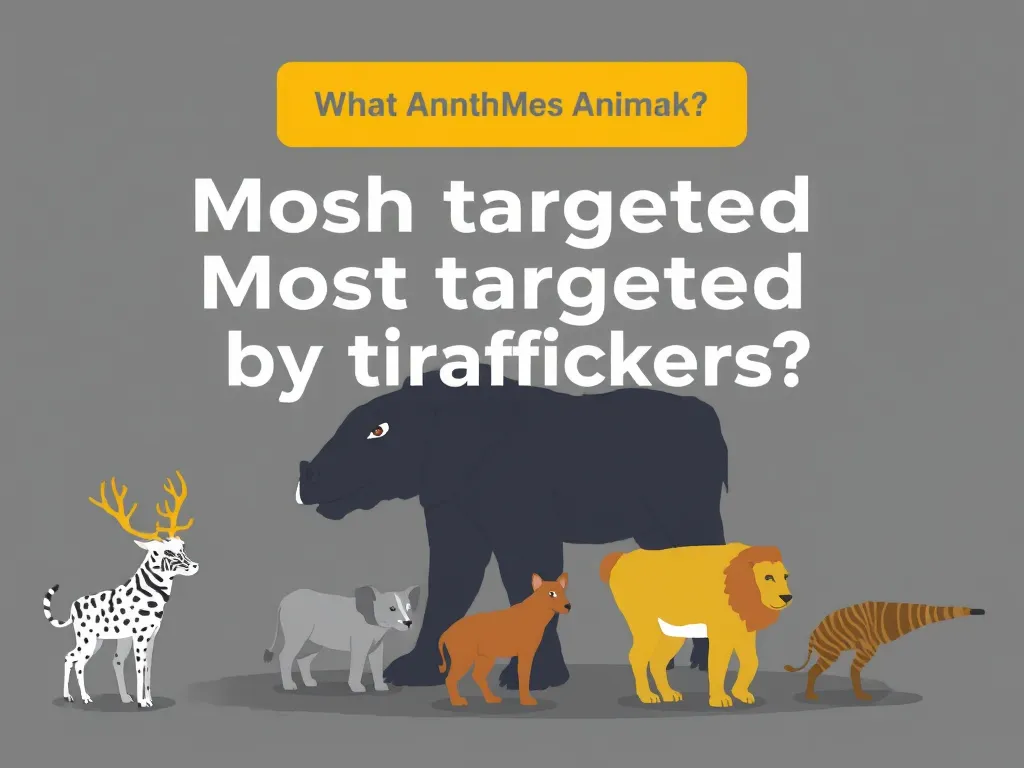 Illustration: Which Animals Are Most Targeted by Traffickers?