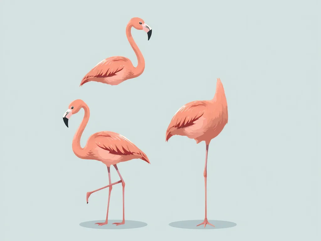Illustration: Why do flamingos sometimes stand on both legs?
