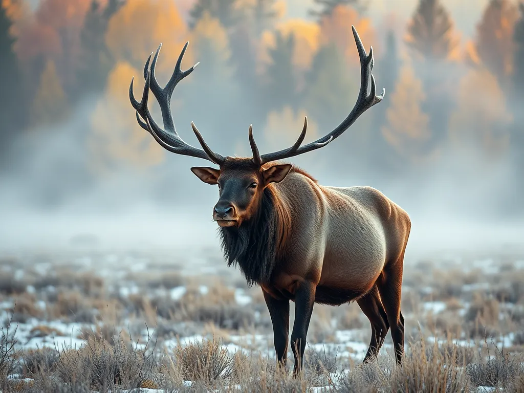 Majestic elk in Yellowstone showcasing the best wildlife watching spots during fall and winter seasons